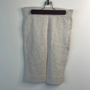 Oatmeal Tube Fitted Skirt